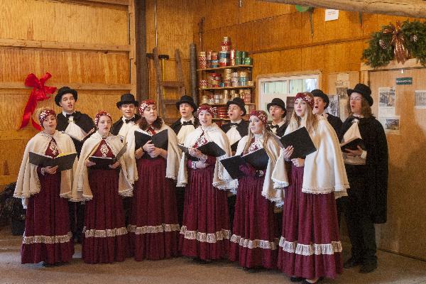 Carolers at Hansen Tree Farm!